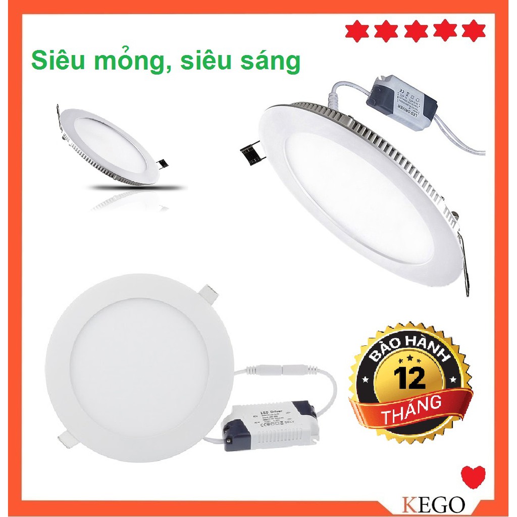 Đèn Led Âm Trần led downlight 3 chế độ màu 7w,9w và 1 chế độ màu loại 6w. 8w ,9w,12w