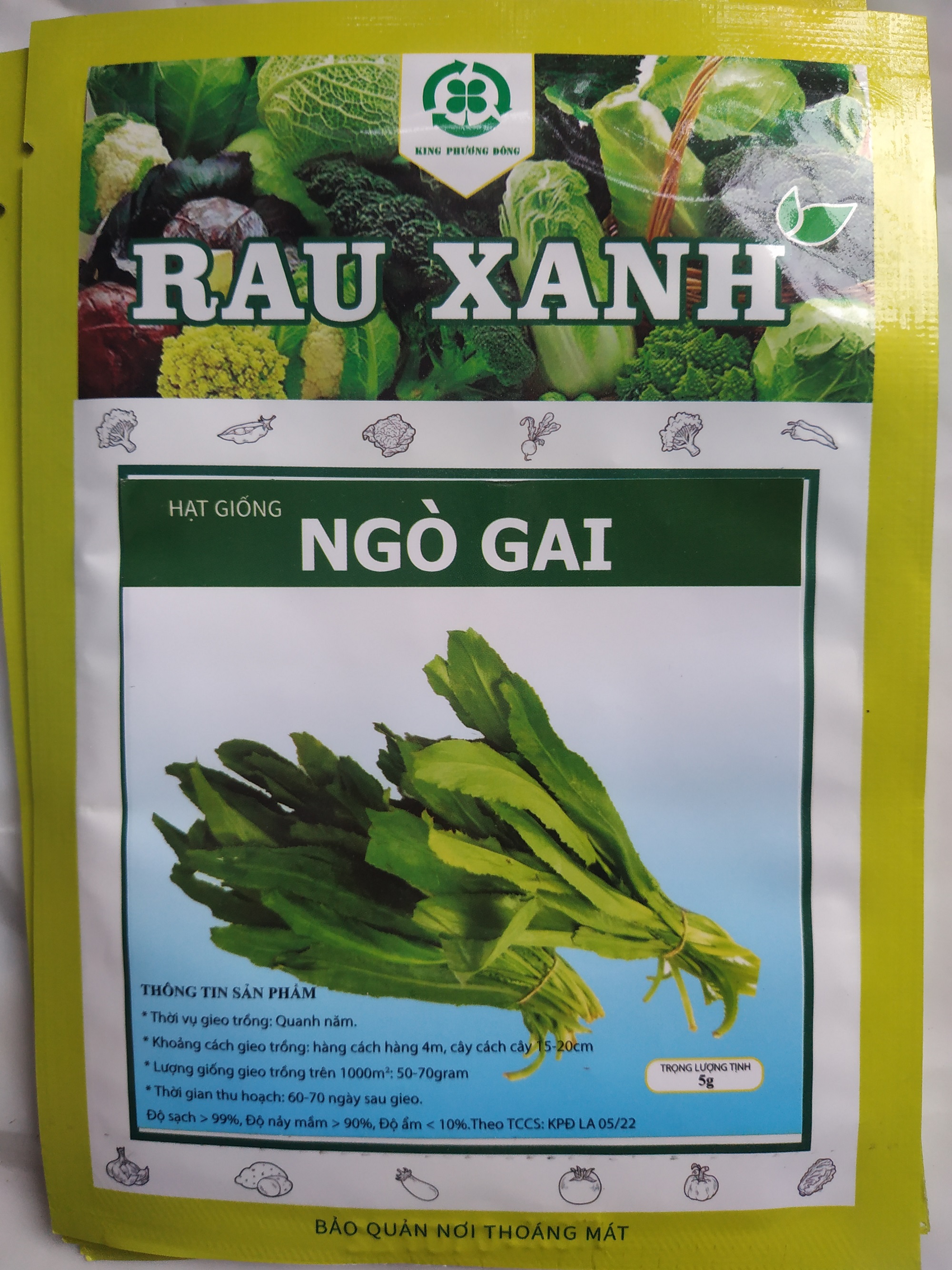 Hạt giống NGÒ GAI - gói 5 gram