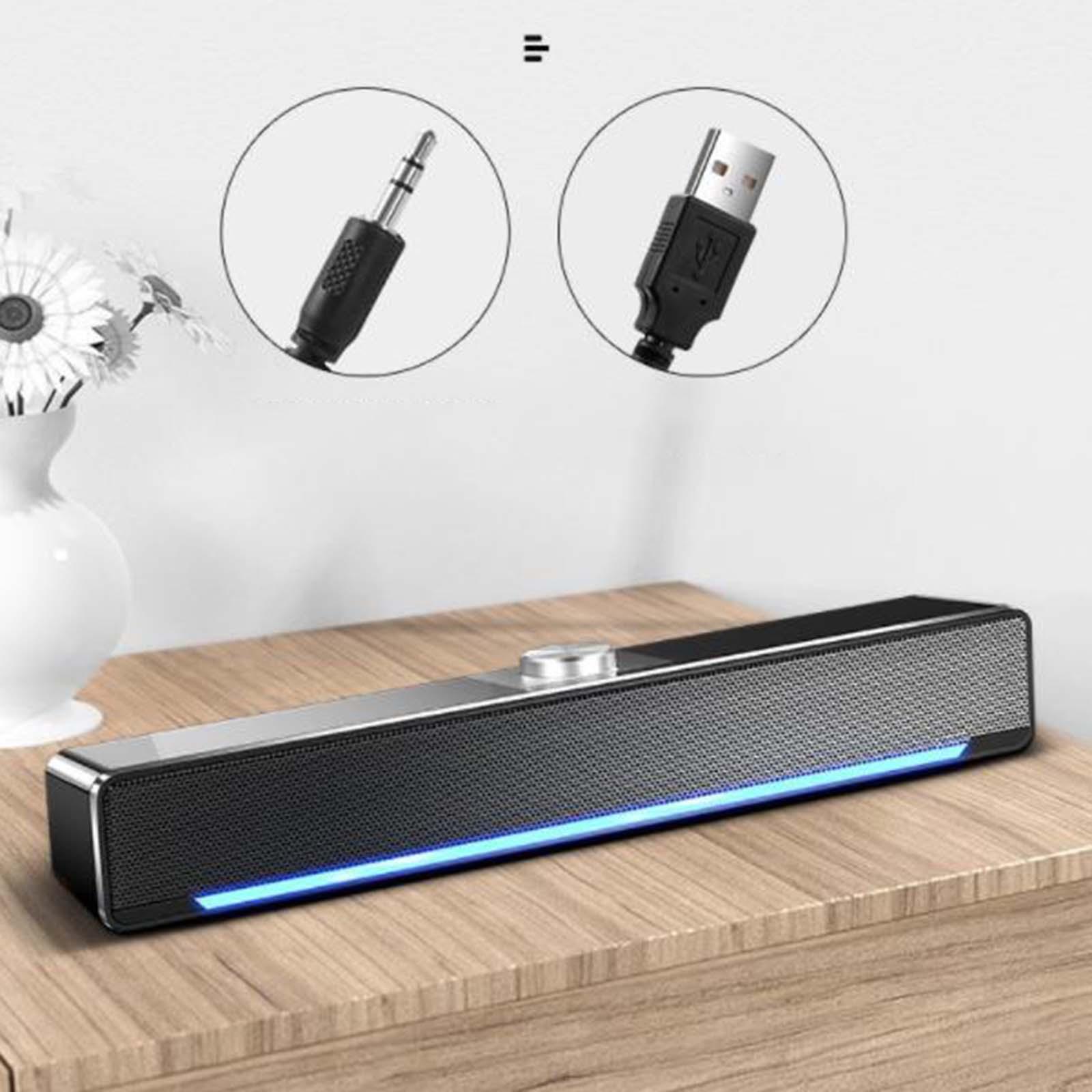 Computer Speaker 4D Stereo sound Bar Speakers for Computer Home Theater Desktop Monitor