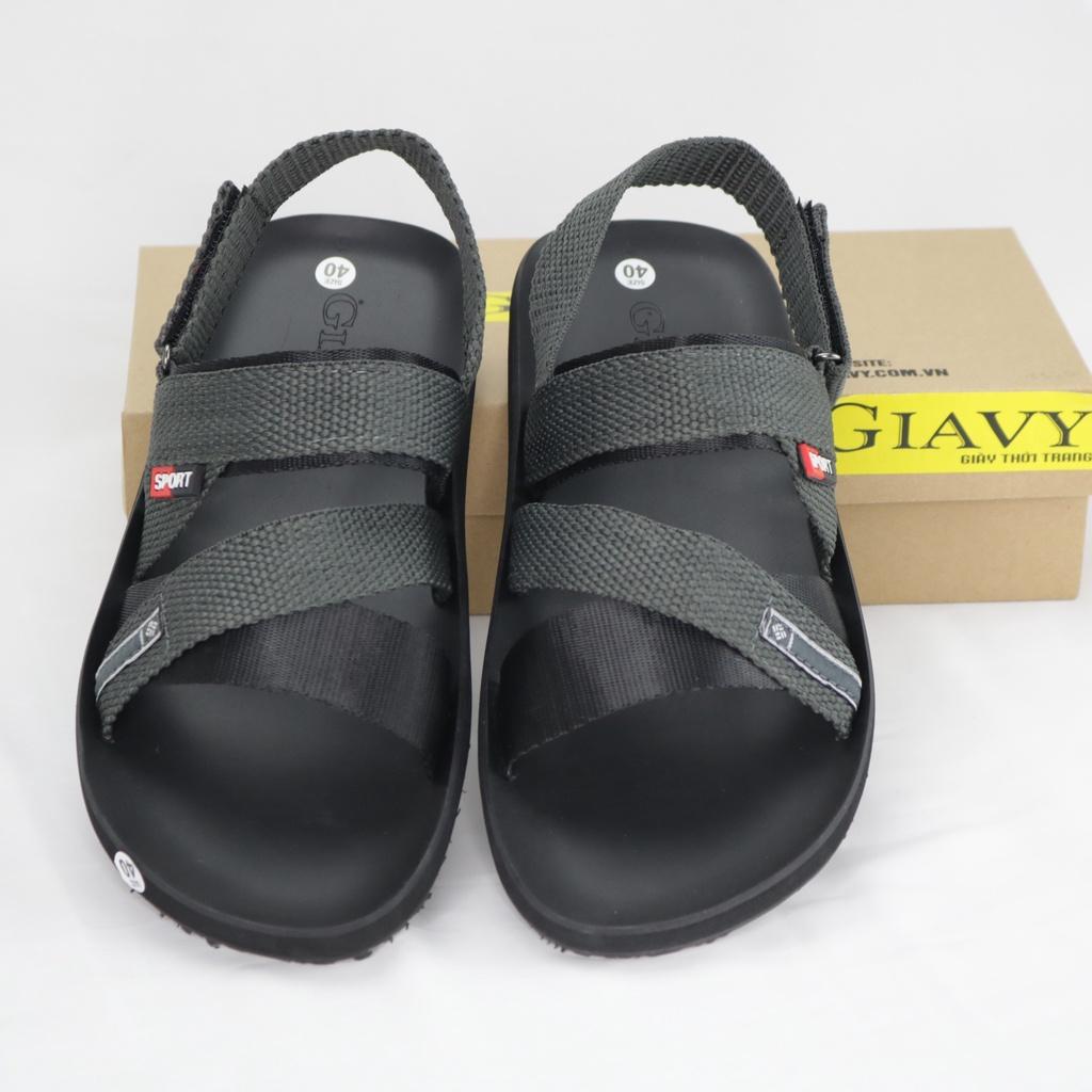 Giày sandal nam Gia Vy quai chéo đế cao su SL546