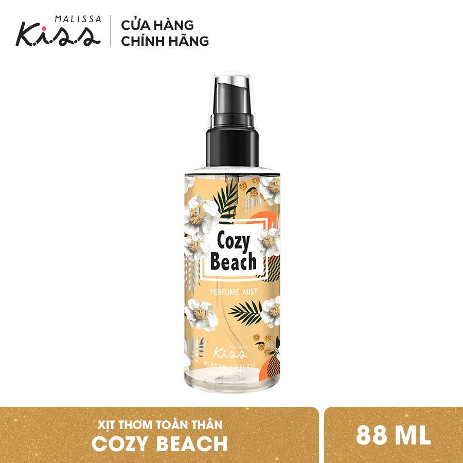 Bộ Đôi Hoàn Hảo Malissa Kiss Body Lotion &amp; Body Mist hương Cozy Beach 226G