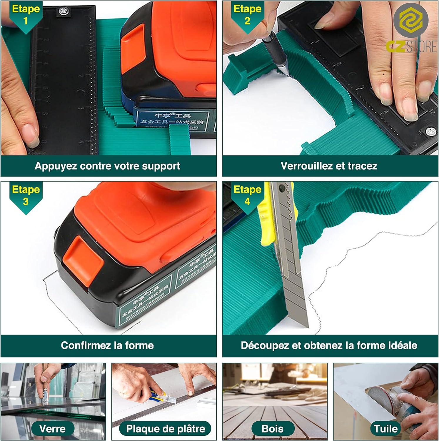 Mẫu cắt nhựa - máy sao chép đường viền cho vật liệu gỗ/thép không gỉ/thân xe - máy sao chép đường viền