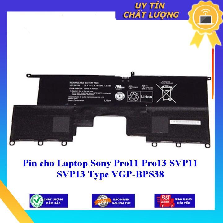 Pin cho Laptop Sony Pro11 Pro13 SVP11 SVP13 Type VGP-BPS38 - Hàng Nhập Khẩu New Seal