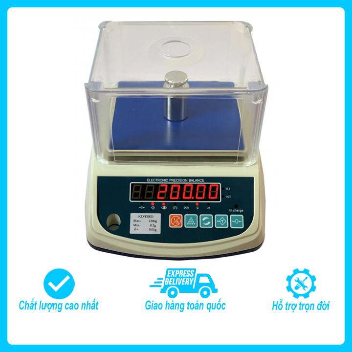 Cân điện tử kỹ thuật 1 số lẻ, Kendy TBED 3000g/0.1g có độ nhạy cao dùng cân vàng, mủ cao su, hóa chất, thí nghiệm