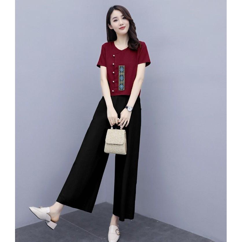 Set Bộ Đồ Nữ Chất Đũi Mềm Mát Sang Trọng Trẻ Trung Nhẹ Nhàng