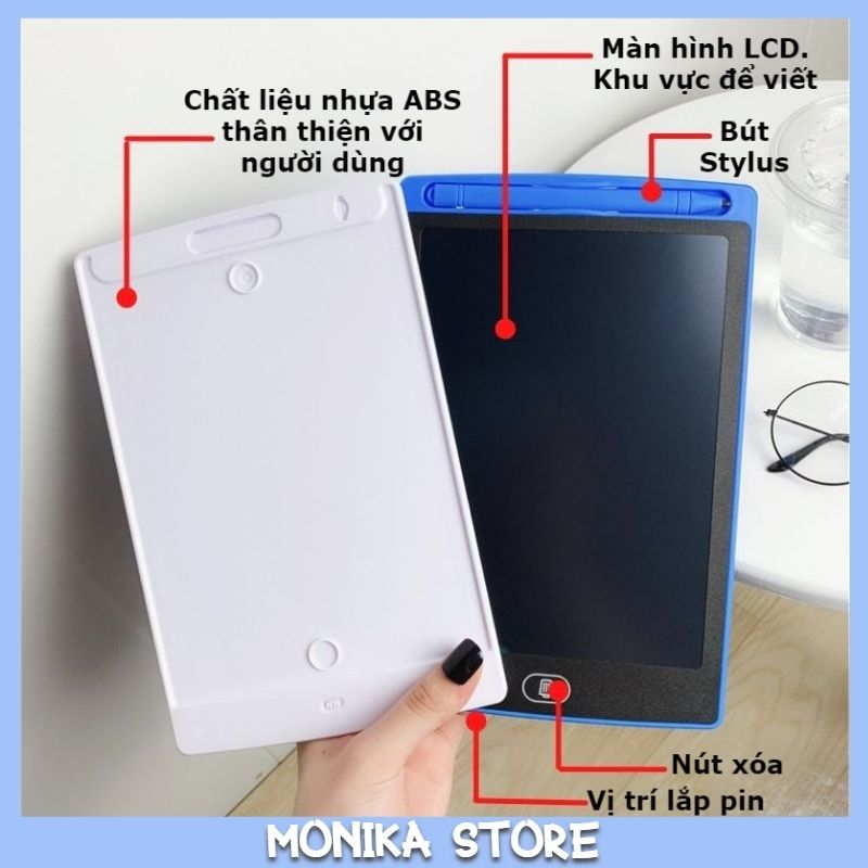 Bảng vẽ thông minh tự xóa màn hình LCD đa sắc cho bé vừa học vừa chơi