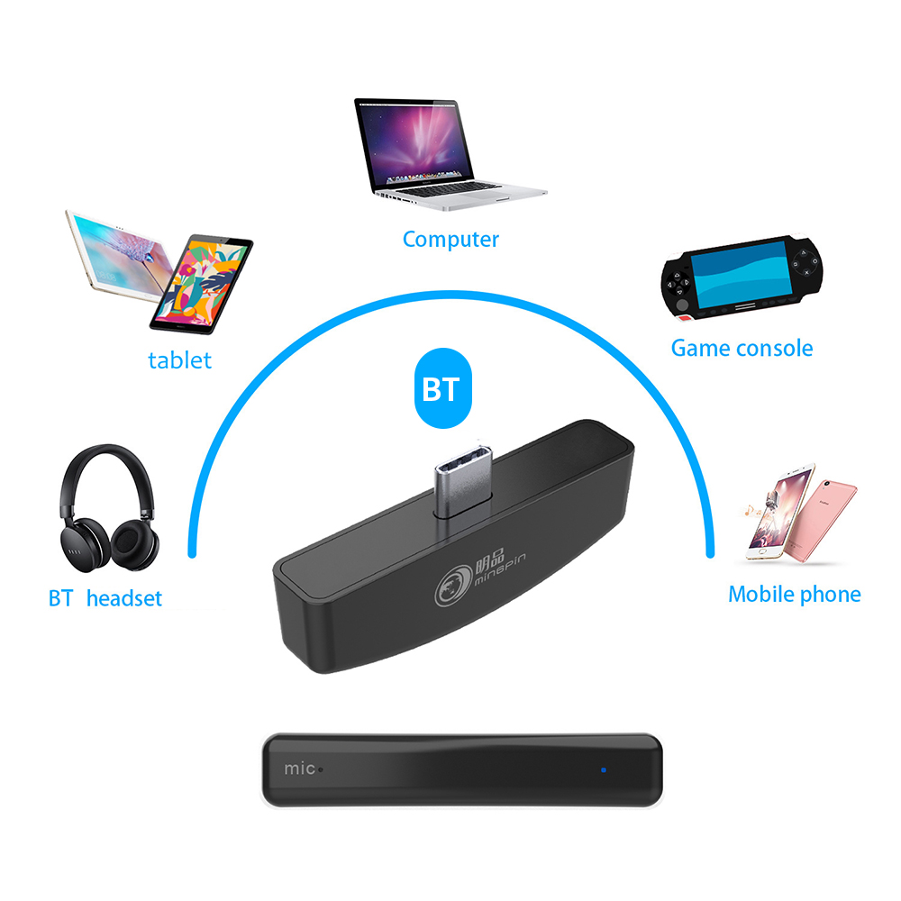 USB Tích Hợp Micrô Kỹ Thuật Số Không Dây A1 Gaming BT Cho Nintendo Switch / PS4 / PS3 / PC