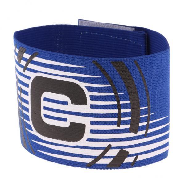 3-5pack Captain Armband Football Soccer Sports Adjustable Arm Bands Blue