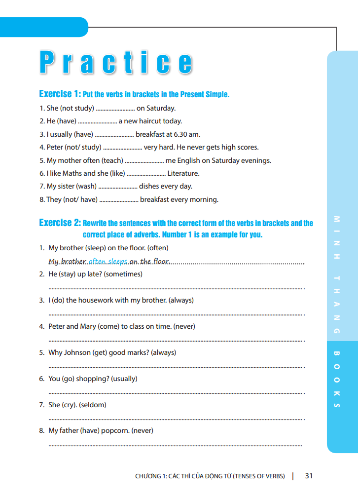 Ngữ Pháp Và Giải Thích Chi Tiết Ngữ Pháp Tiếng Anh - Cơ Bản Và Nâng Cao - Tập 1