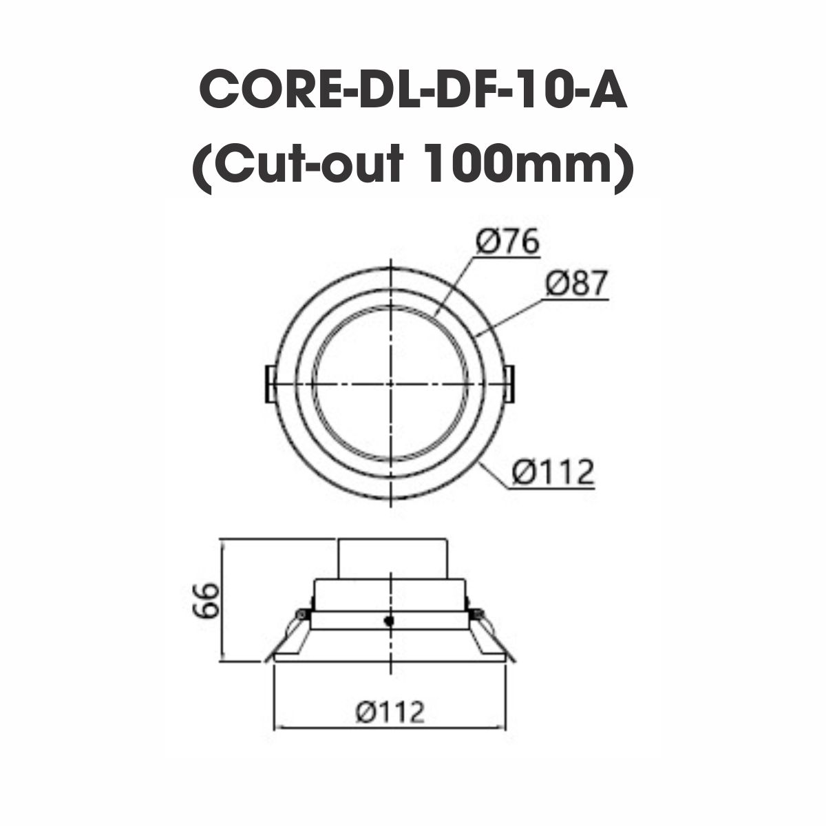 Đèn LED Downlight Module OSRAM CORE-DL-DF-10 9.8W CRI&gt;80 Tuổi thọ: 50,000 giờ