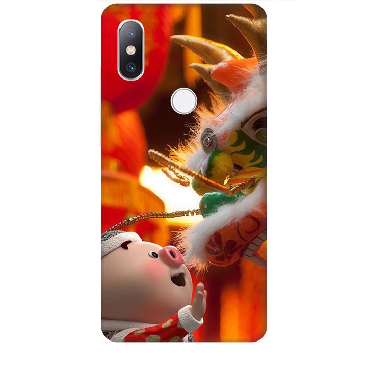 Ốp lưng dành cho điện thoại XIAOMI MI MIX 2S Heo Múa Lân