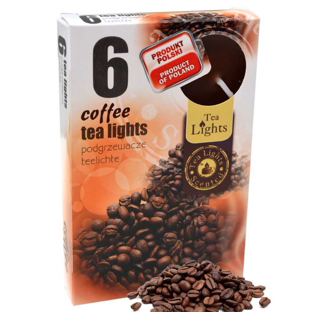 Hộp 6 nến thơm tinh dầu Tealight Admit Coffee QT026107- hương cà phê