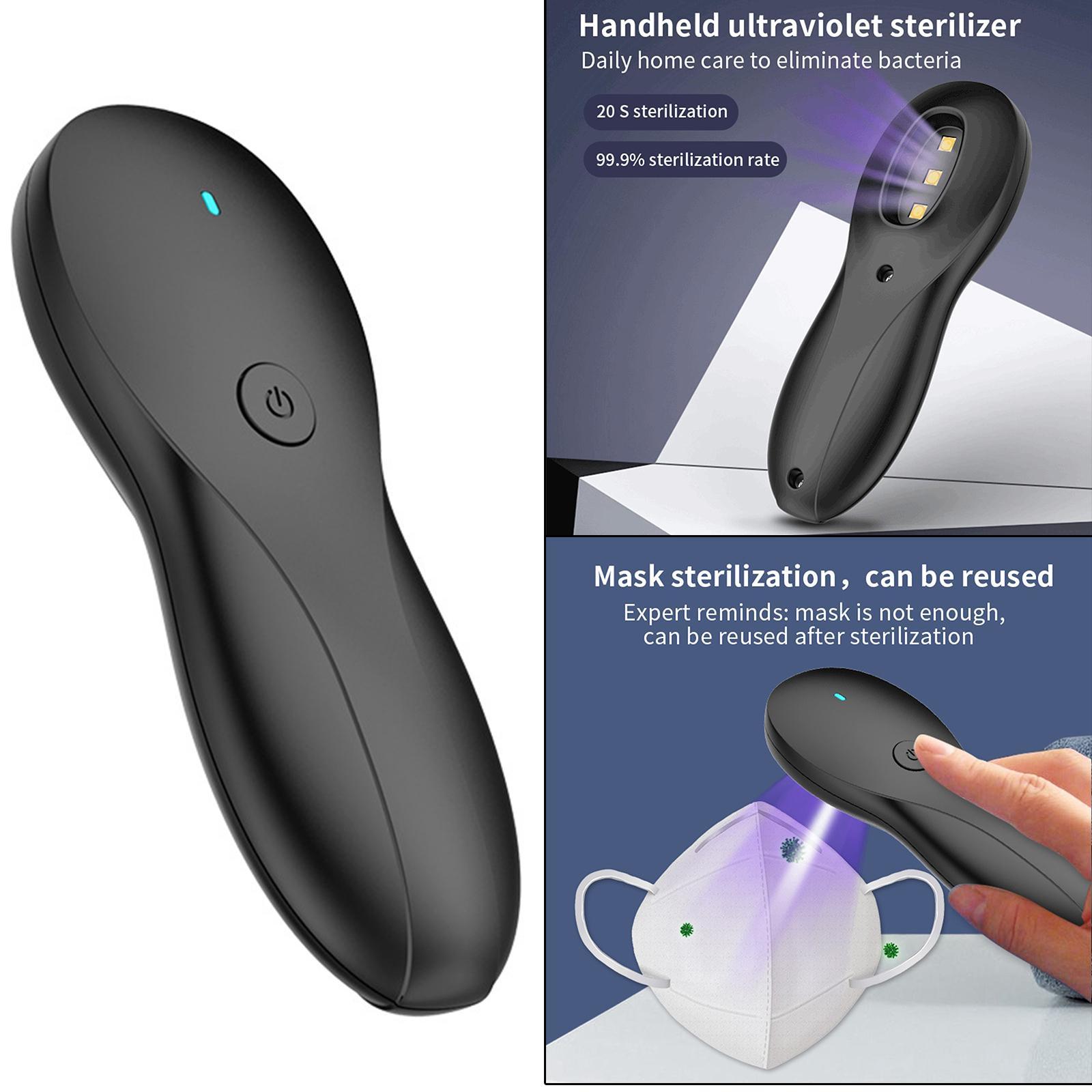 Hand-Held UV Light Sanitizer with 3 LED for Car Travel Office