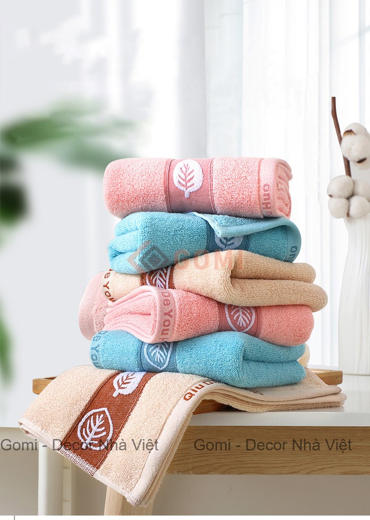 Khăn Tắm/Khăn Mặt Cotton Mềm Mại Thấm Hút Nước 34x75cm Nhanh Khô