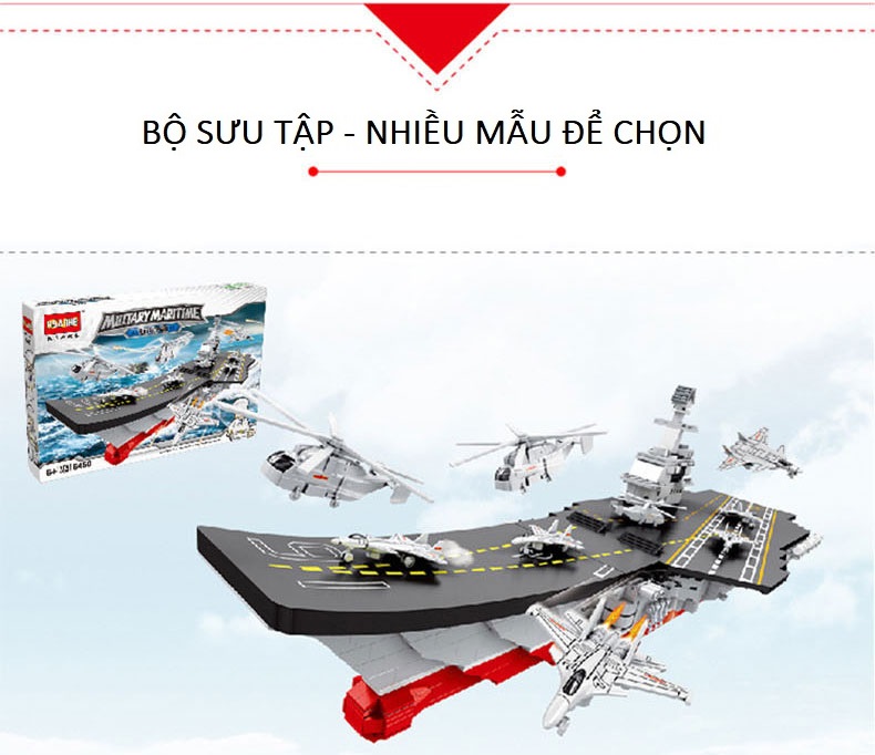 Bộ Đồ Chơi Lắp Ráp Hàng Không Mẫu Hạm Liêu Ninh Cho Trẻ Trên 6 Tuổi