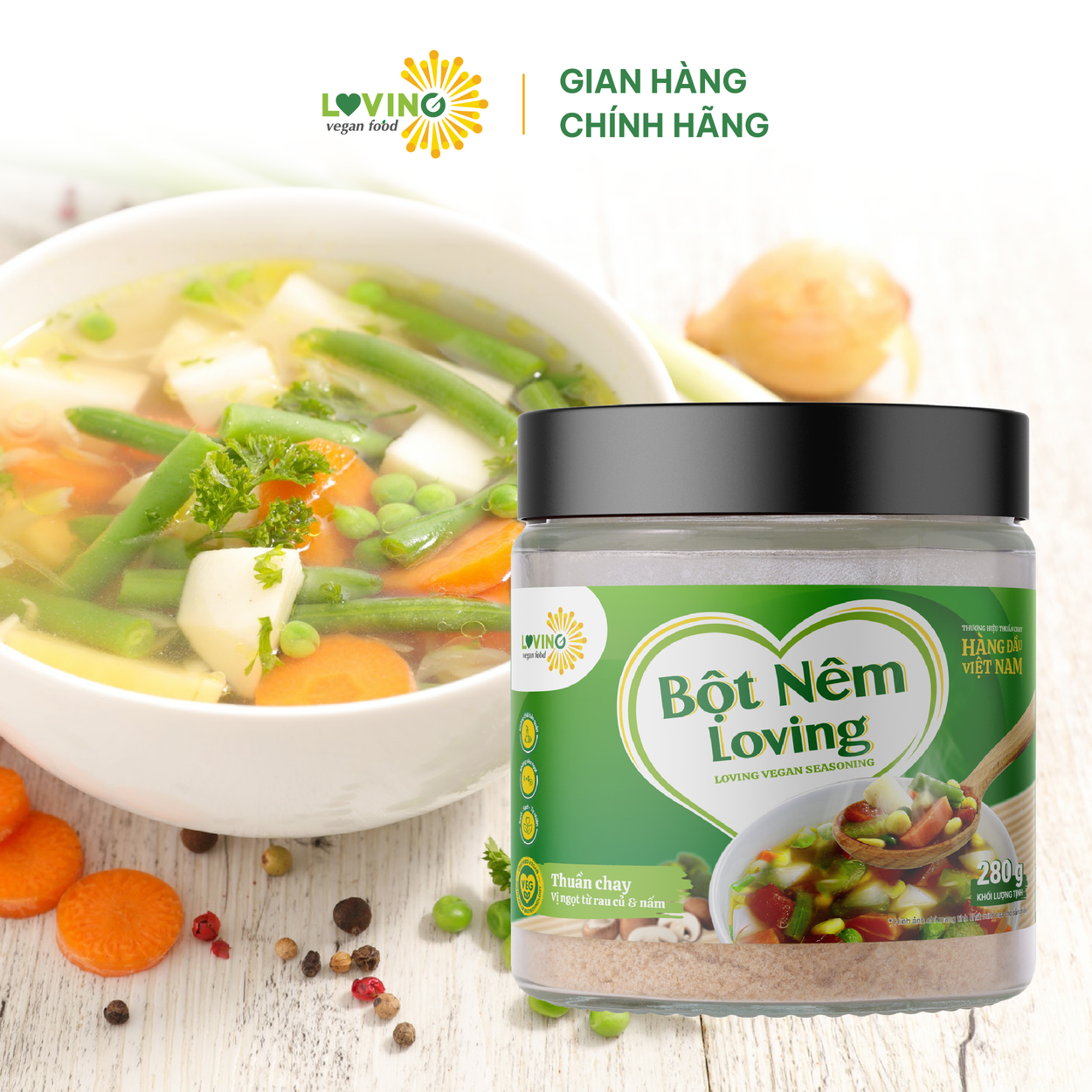 Bột Nêm Loving Thuần Chay hũ 280gram