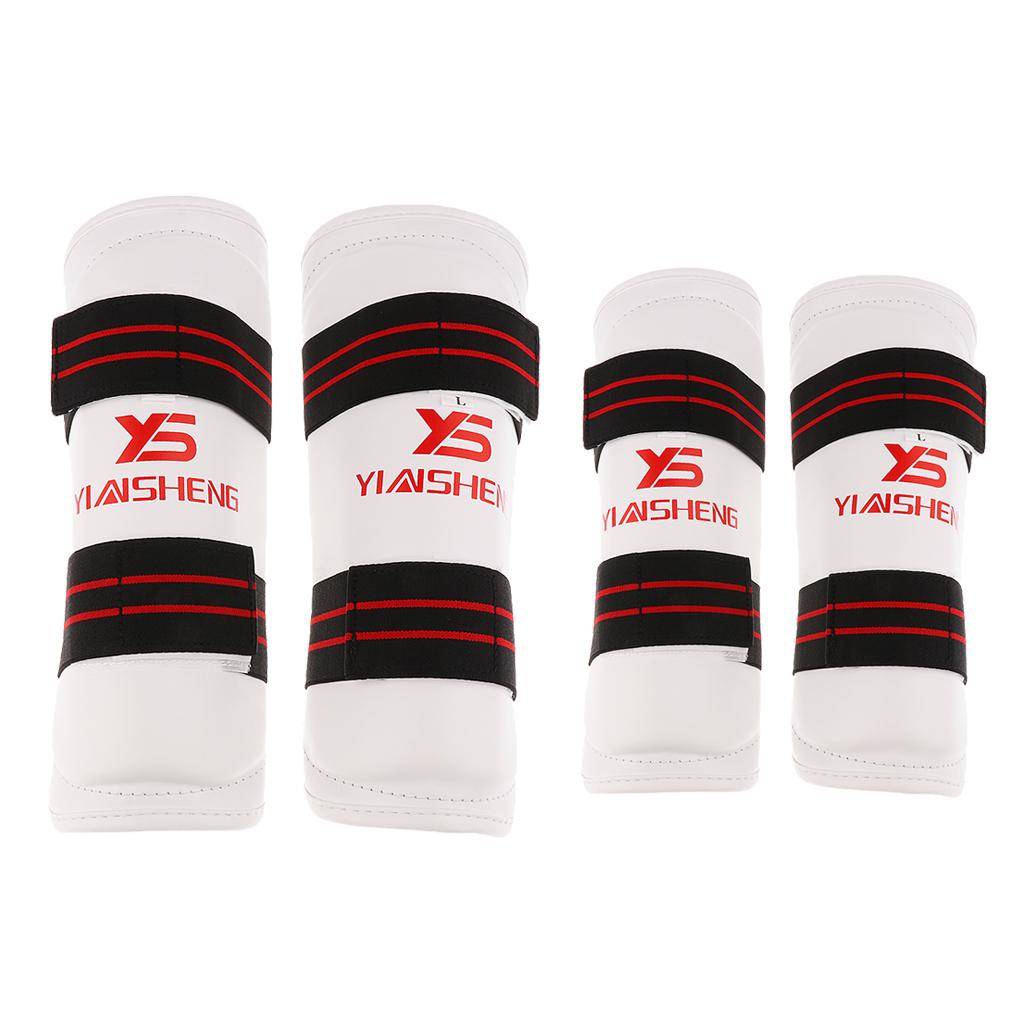 Taekwondo Shin Guard/Leg Protector + Arm Guard/Elbow Protector Set