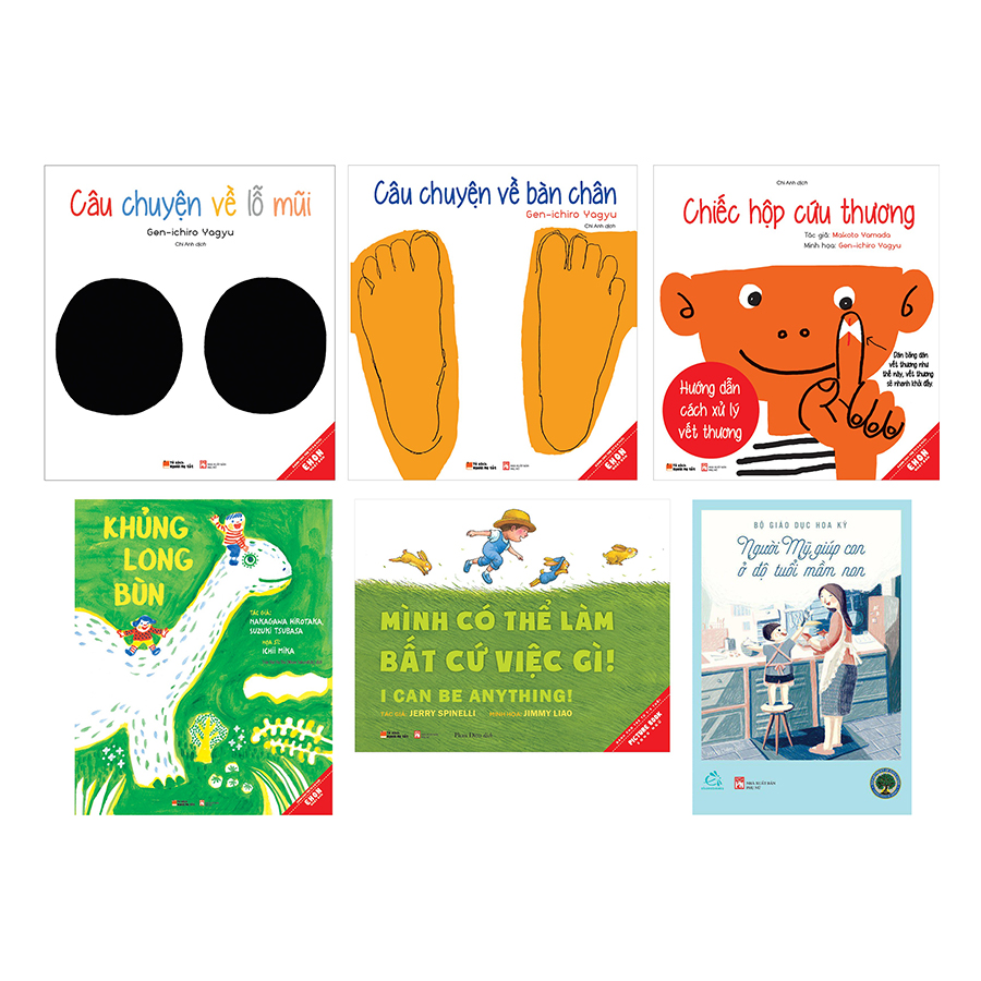 Combo 5 Cuốn Ehon Khoa Học Cơ Thể Người Và Picturebooks Song Ngữ (Tặng Kèm Sách Người Mỹ Giúp Con Ở Độ Tuổi Mầm Non)