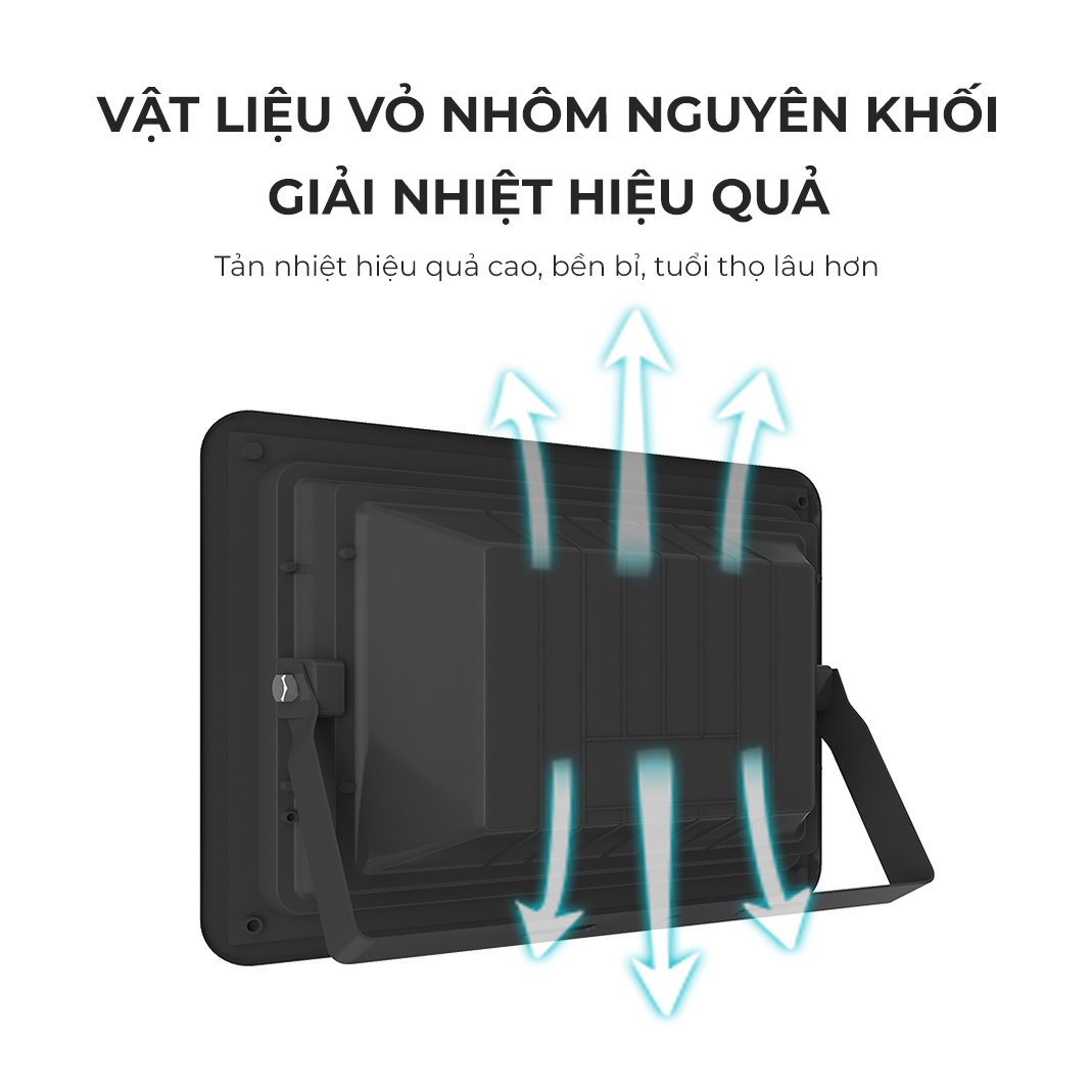 Đèn Led tổ ong năng lượng mặt trời chống lóa treo sân vườn, có cảm biến ánh sáng, chống nước IP66 kèm điều khiển từ xa