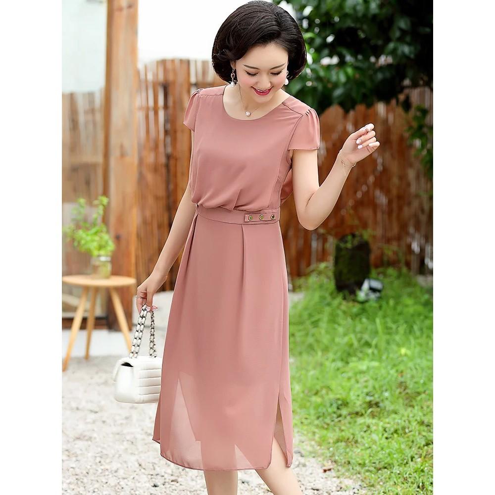 DRESS235N-ĐẦM VOAN SUÔNG TRUNG NIÊN S-6XL