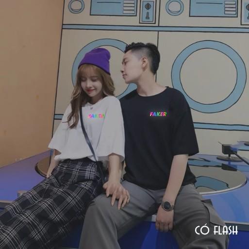 Áo Thun Phản Quang 7 Màu Tay Lỡ Unisex Siêu Hot