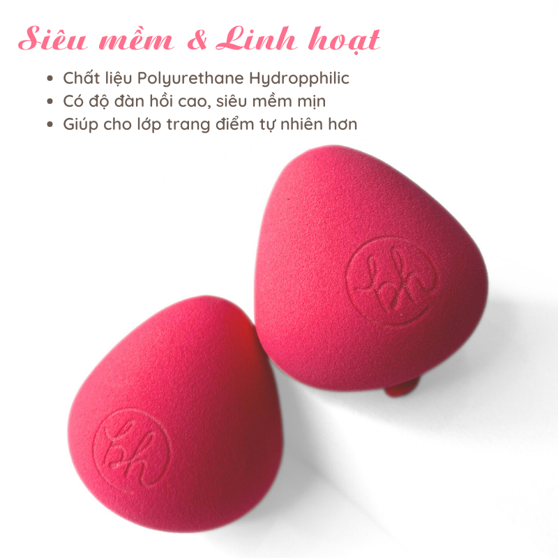 Mút Tán Nền BH Cosmetics trái dâu siêu xinh Professional Beauty Sponge Blender