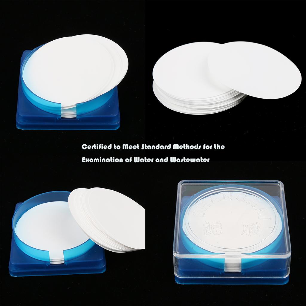 Pack of 50 Pcs Microbiological Filter Membranes Filters, Inorganic Solutions, 0.45um