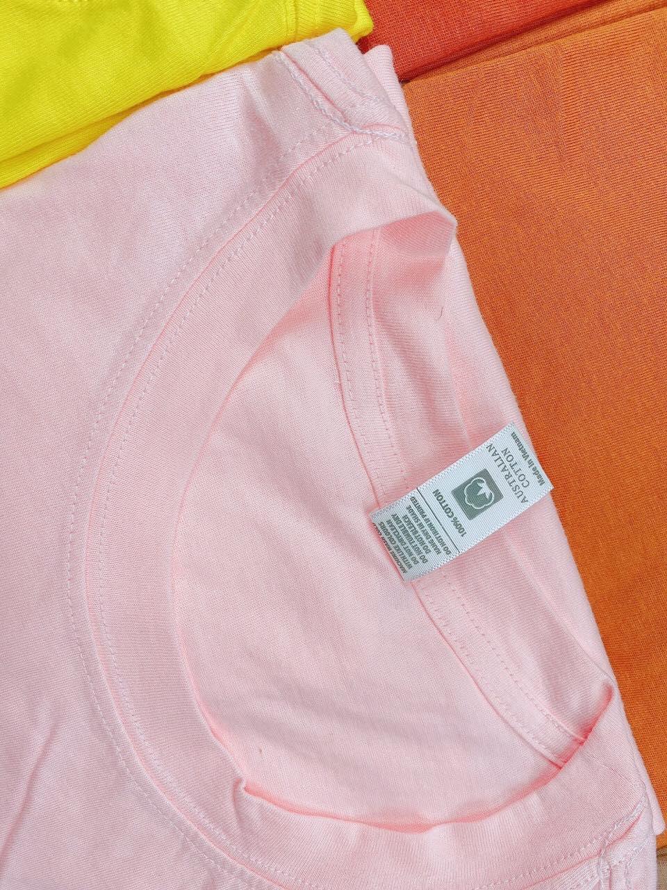 Áo thun nam nữ FORM RỘNG CHÂU ÂU mẫu trơn chất 100% cotton nhập khẩu úc, xưởng sỉ giá rẻ VNXK -