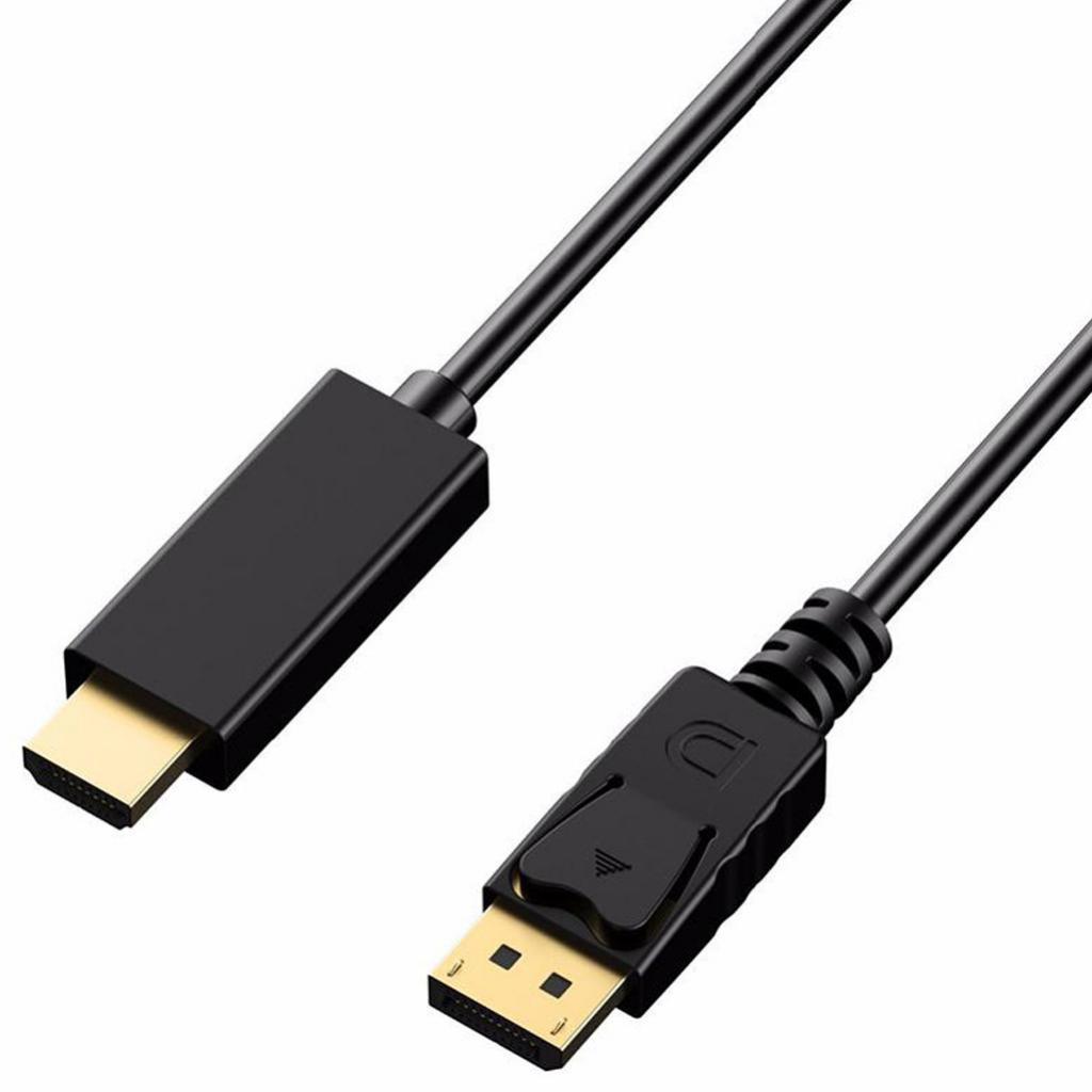 DP to   Cable Adapter Gold Plated Black
