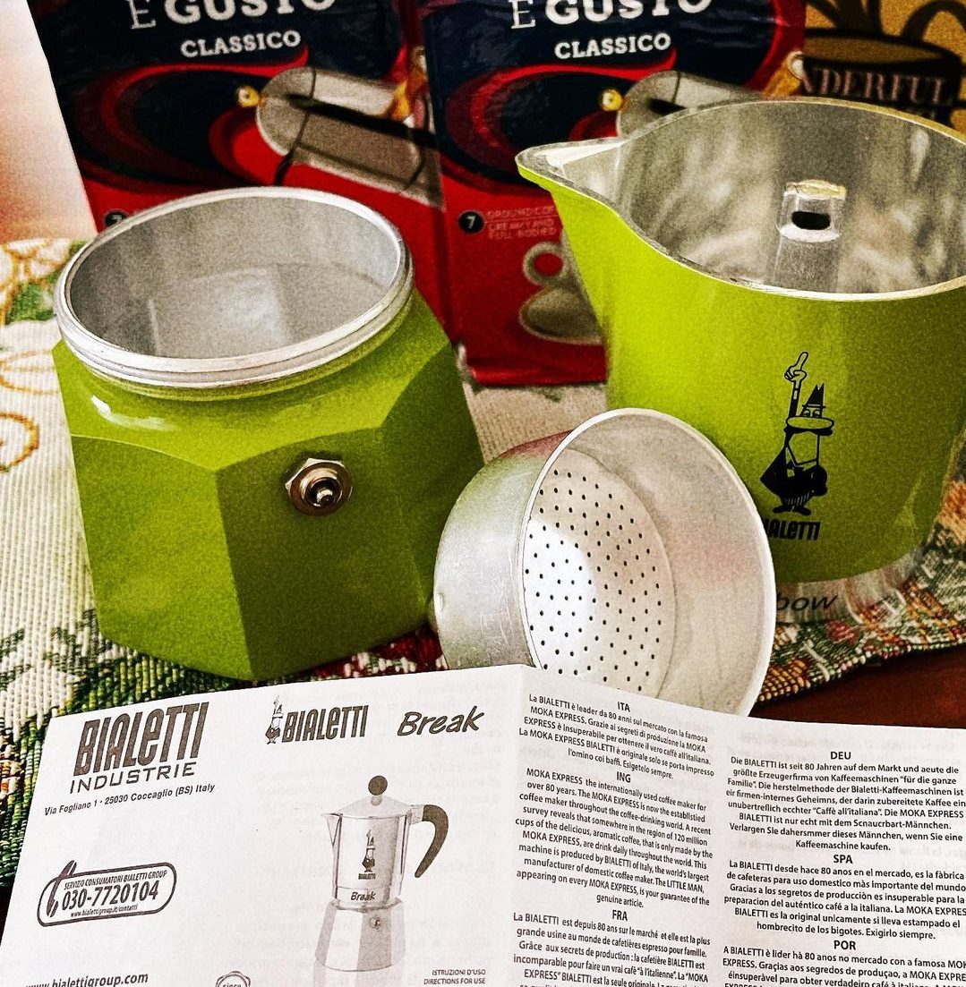 BIALETTI Ấm pha cà phê Bialetti Rainbow Green 3 cup
