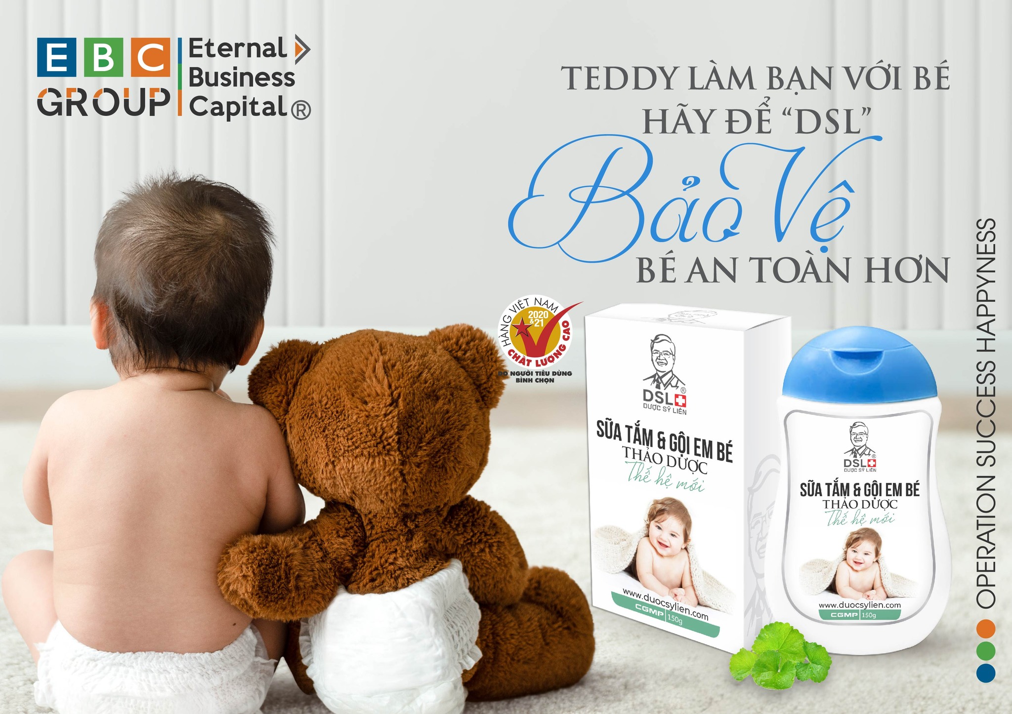 Sữa Tắm Và Gội Em Bé Thảo Dược Thế Hệ Mới Dược Sĩ Liên 150G