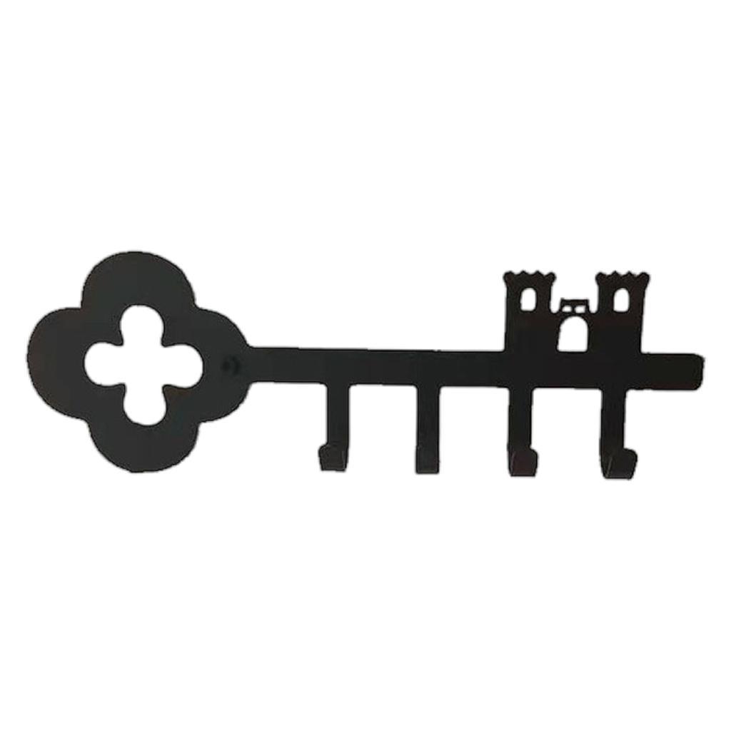 Leash Hanger Key Hook Coat Towel Holder Metal Rack Door Wall Mounted Hooks