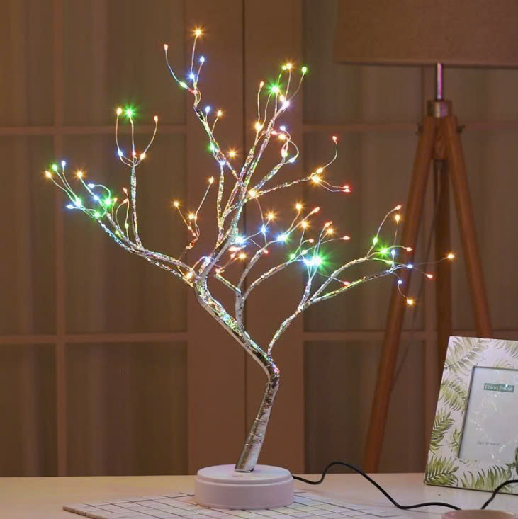 Đèn led để bàn hình nhánh cây 108 đèn ( sạc usb) dùng làm đèn ngủ đèn trang trí giúp ngôi nhà bạn trở nên lung linh rực rỡ
