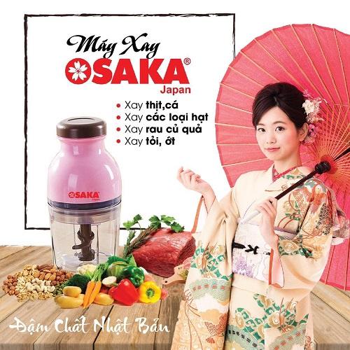 Máy Xay Đá Viên, Máy xay thịt, Xay Thịt, Xay Sinh Tố, Rau Củ Đa Năng OSAKA Nắp Nâu