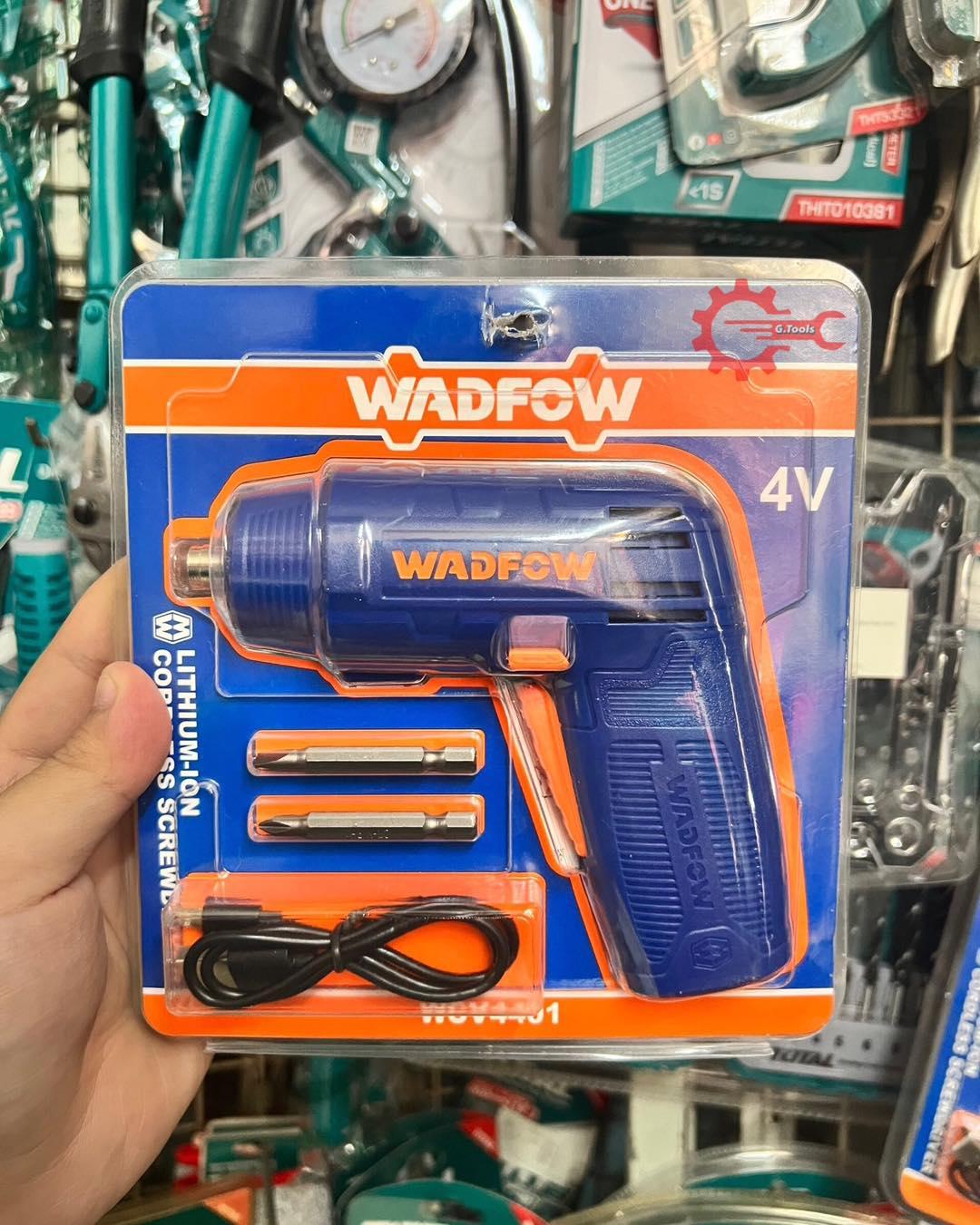 MÁY SIẾT VÍT DÙNG PIN 4V WADFOW WCV4401 - HÀNG CHÍNH HÃNG
