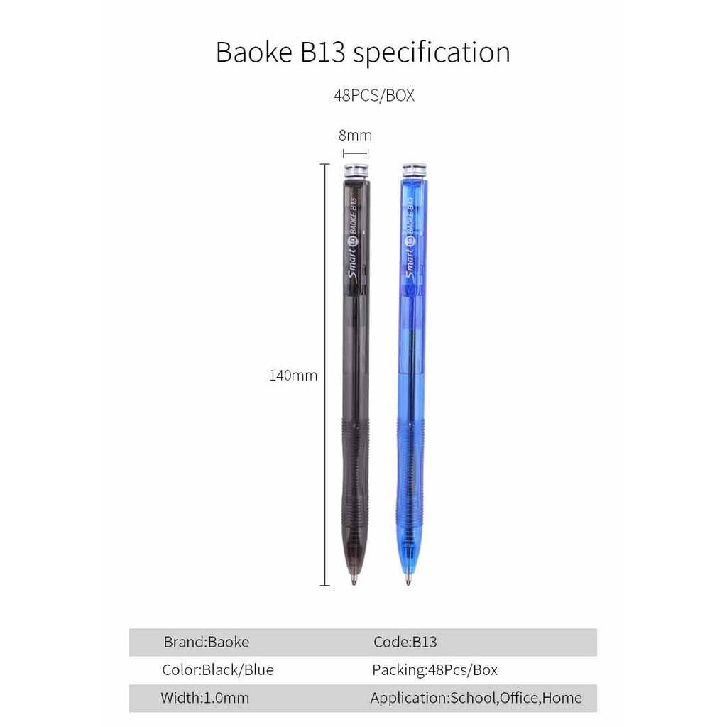 Hộp 48 cây bút bi Baoke B13 màu xanh