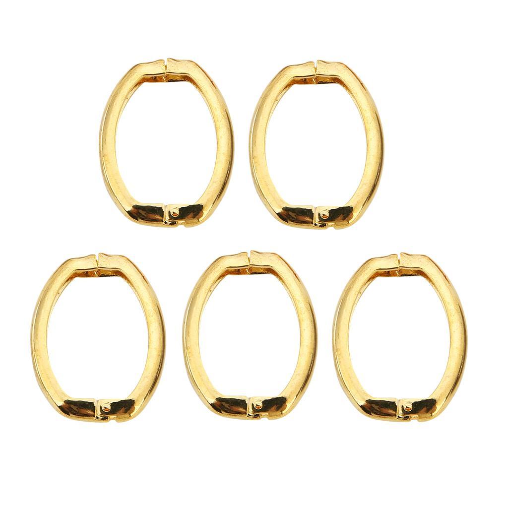 5Pcs Oval Spring Buckle For Bag Purse