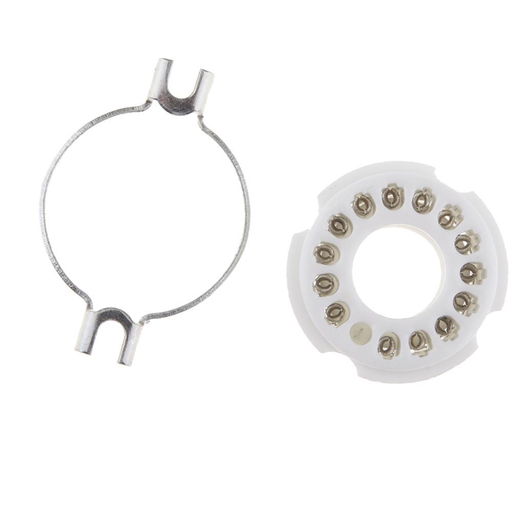 Tin Plated PCB Mount Vacuum Tube Socket 14 Pin for PCB Board