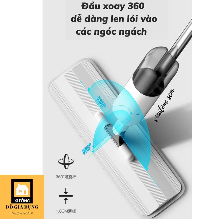 Cây Lau Nhà Phun Nước, Khử Khuẩn cao cấp, đầu xoay 360* HÀNG LOẠI 1