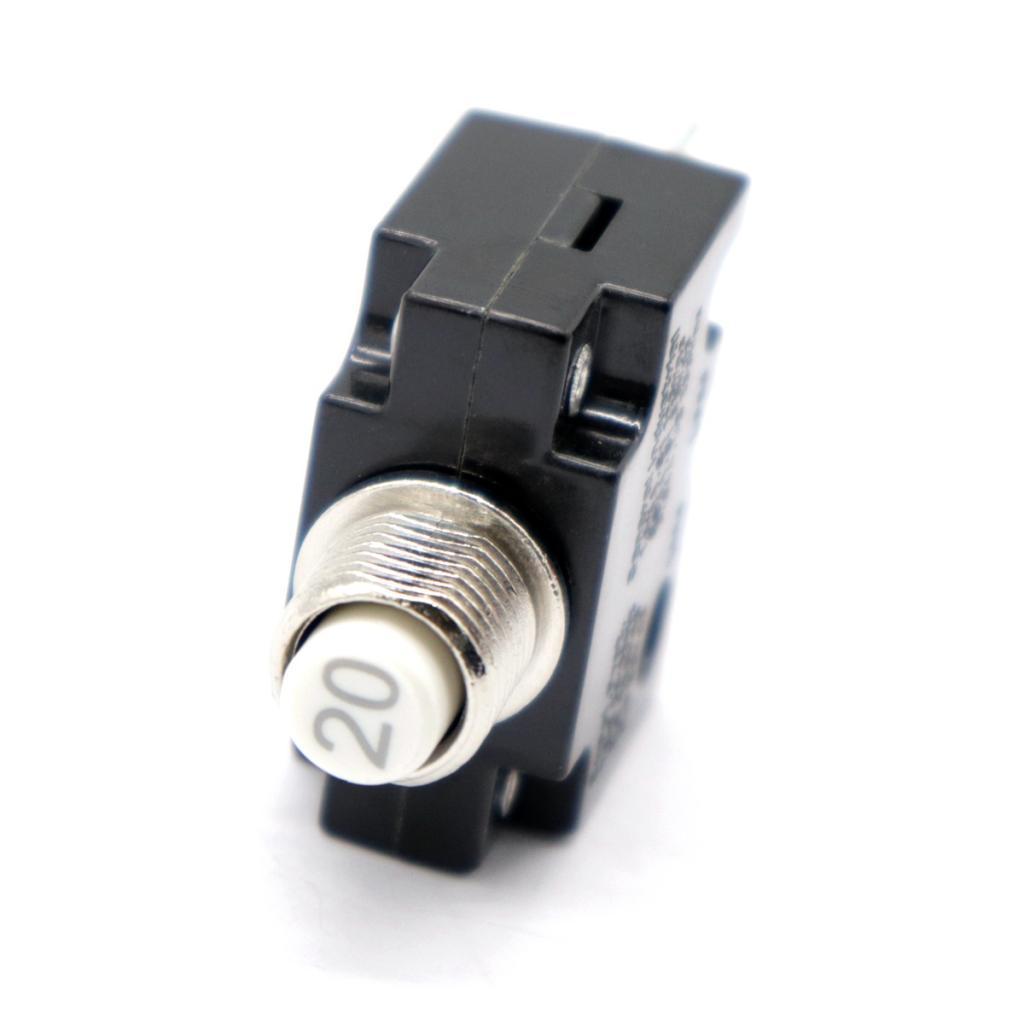 2PCS Circuit Breaker 20A/30A Push Button Reset Thermal Panel Mount 125/250V