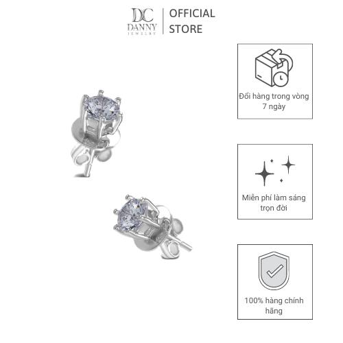 Bông Tai Danny Jewelry Bạc 925 Đính Đá CZ BT0045