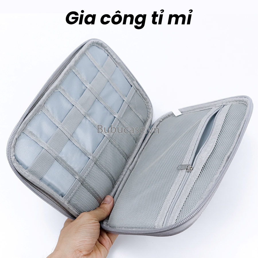 Túi Phụ Kiện Đa Năng Đựng Điện Thoại, Dây Sạc, Thẻ Nhớ - Chất Liệu Vải Agni Cao Cấp Chống Thấm - Nhỏ Gọn Tiện Dụng