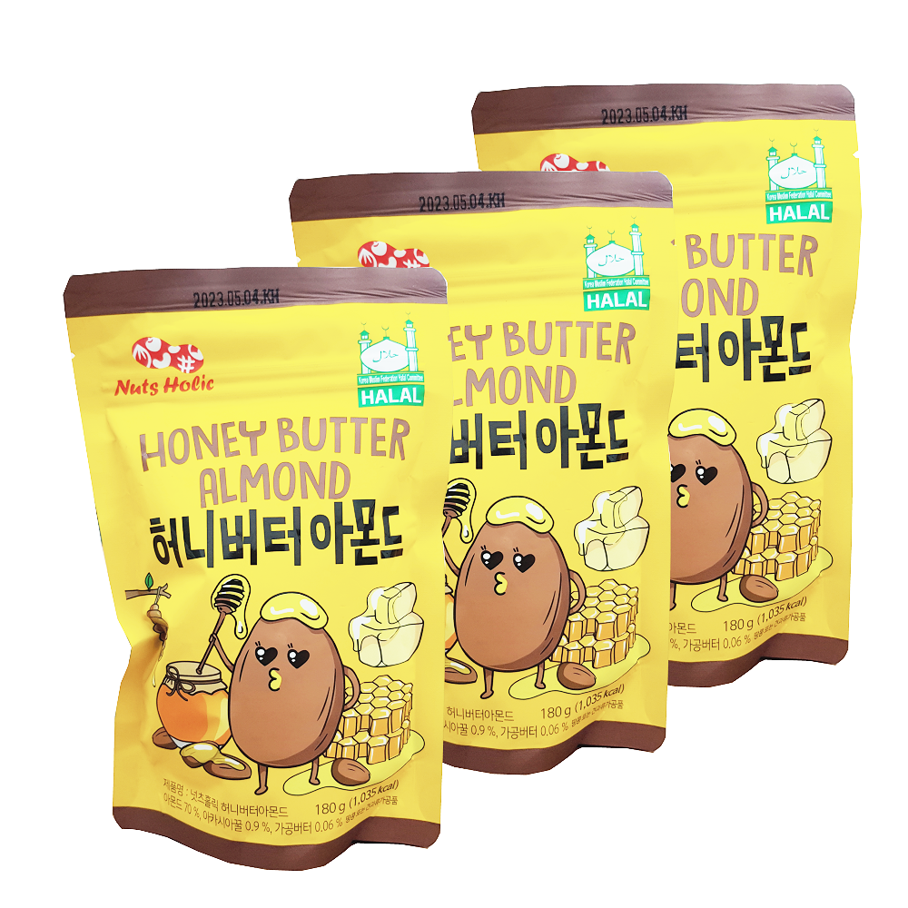 Hạnh Nhân Tẩm Bơ Mật Ong Sunnuts  (180g)