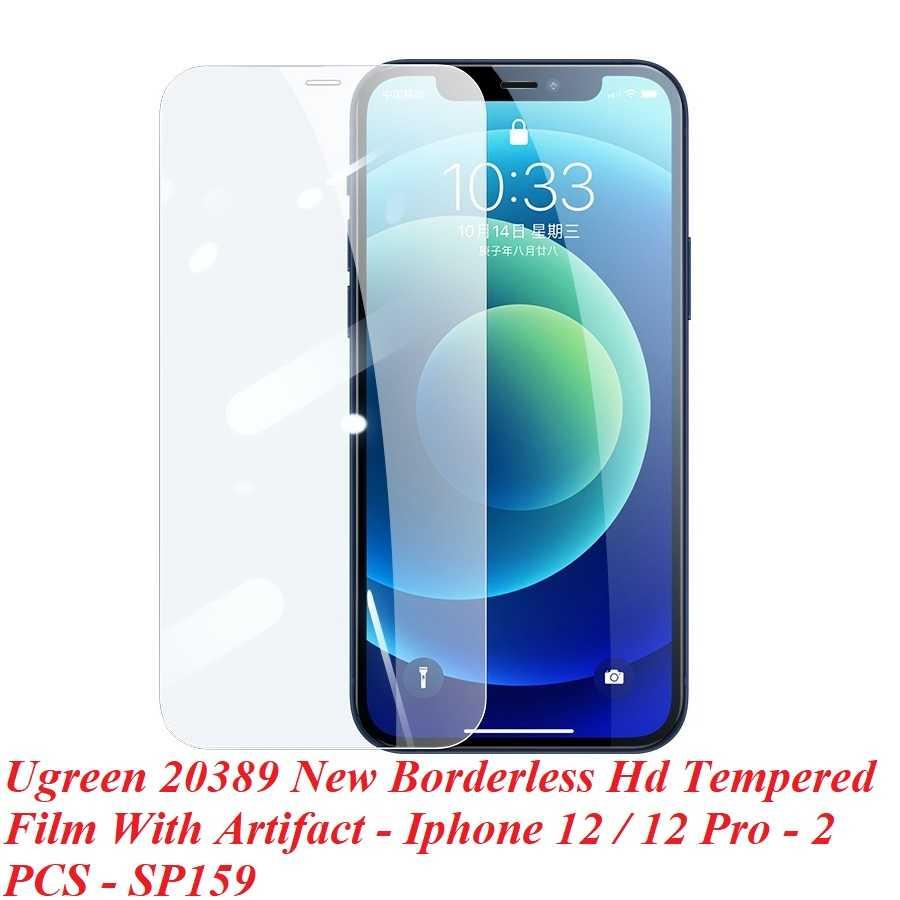 Ugreen UG20389SP159TK Iphone 12 6.1inch Trong suốt 9H Miếng dán cường lực chống bảo vệ chống rơi chống cháy nổ chống bám vân tay - HÀNG CHÍNH HÃNG