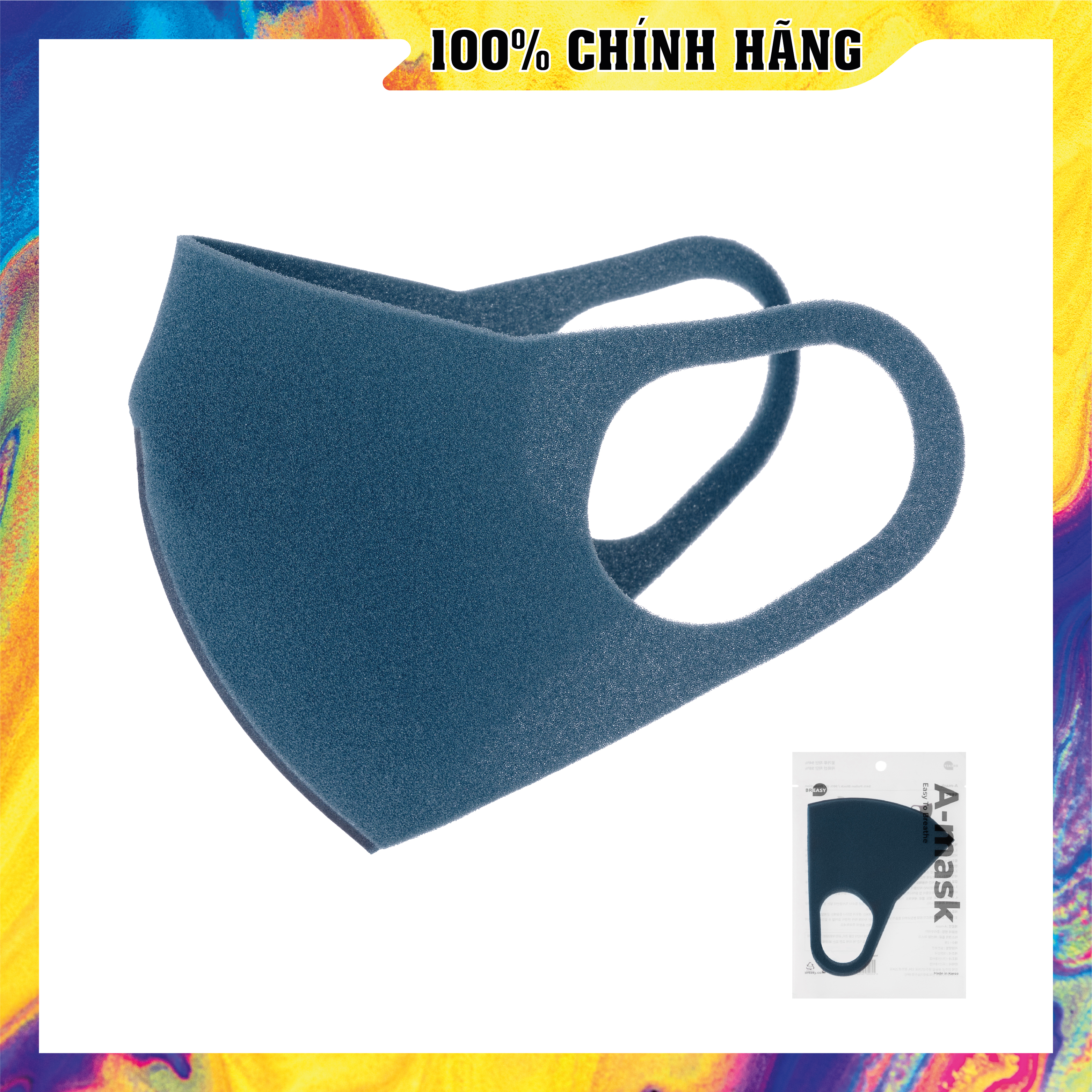 Combo 3 cái Khẩu Trang Amask 3D - Kháng Khuẩn - Chống Bụi Mịn - Tái Sử Dụng Nhiều Lần