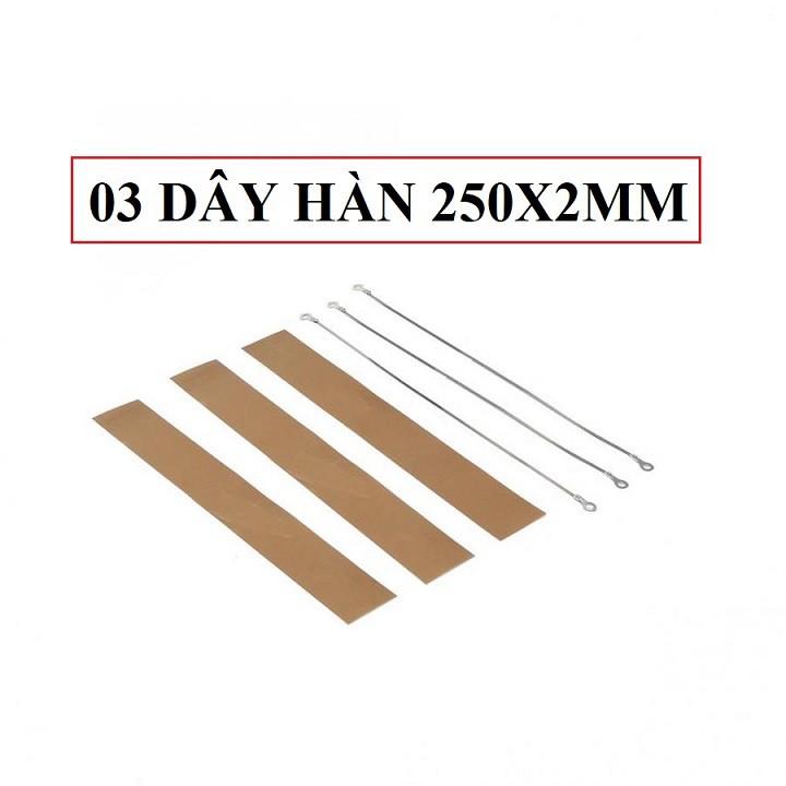 Combo 03 Dây nhiệt thay thế cho máy hàn miệng túi 200/250/300/400x2mm