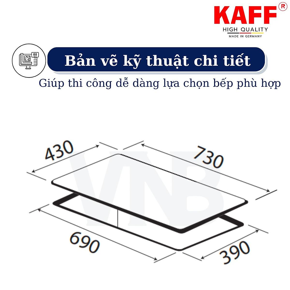 Bếp âm từ hồng ngoại đôi nhập khẩu Malaysia KAFF KF-FL105IC - Hàng chính hãng