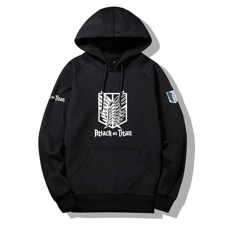 ÁO HOODIE NAM ATTACK ON TITAN ( NỈ NGOẠI 2 LỚP CAO CÂP ) PHONG CÁCH HÀN CỰC CHẤT, CÁ TÍNH SÀNH ĐIỆU