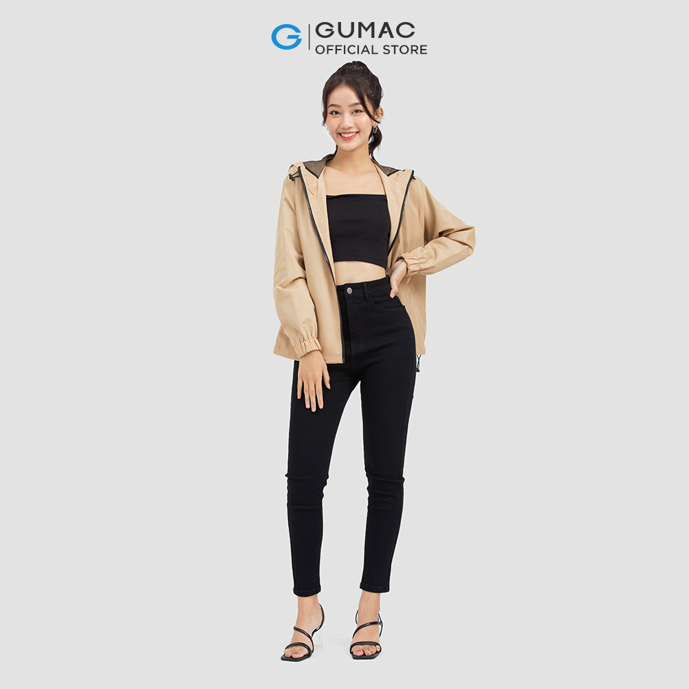 Quần jeans nữ GUMAC QJC06043 lưng cao trẻ trung năng động