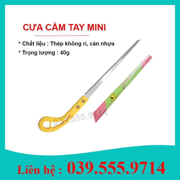 CƯA MINI CẦM TAY CÁN VÀNG - CƯA GIÚP CẮT CÀNH CÂY NHỎ TRONG VỊ TRÍ HẸP